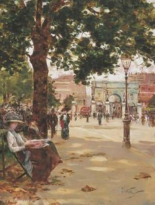 Marble arch, speakers corner, london
