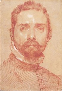 Male Portrait (the Lutenist Mascheroni), C. 1593-1594 — Annibale Carracci, Baroque Renaissance Revival