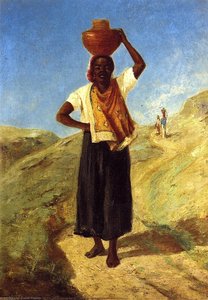 Mujer Cargando Un Cántaro En La Cabeza — Camille Pissarro, Contemporary Realism