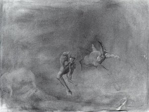 Nude And Horse With Metamorphosis (unfinished) — Salvador Dalí, Surrealism