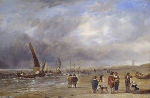 The Shore At Scheveningen — Sir Augustus Wall Callcott