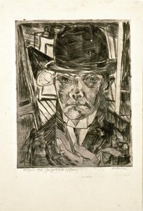 Self-portrait In Bowler Hat — Max Beckmann