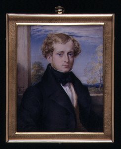 Portrait Miniature Of An Unknown Man — Sir William Blake Richmond