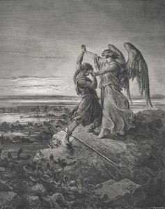 Jacob Wrestling With The Angel — Paul Gustave Doré