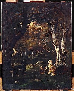 CHIENS DANS LA FORET