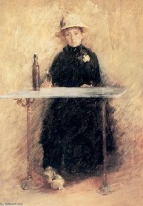 Portrait Of Madame Baudy — Theodore Robinson