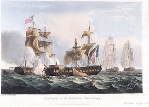Capture Of Minerve Off Toulon — Thomas Whitcombe