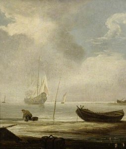 Sea Piece, A Calm — Simon Jacobsz De Vlieger