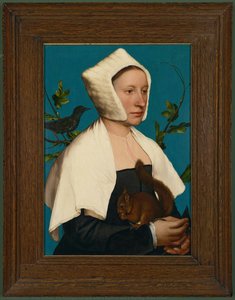 A Lady With A Squirrel And A Starling (anne Lovell?) — Hans Holbein The Younger, Northern Renaissance