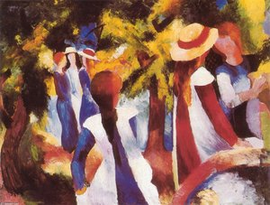 Chicas Bajo Los Árboles — Augusto Macke