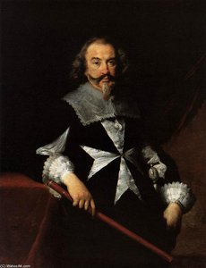 Portrait Of A Maltese Knight — Bernardo Strozzi