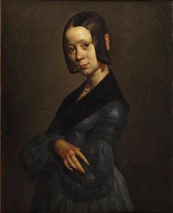 Pauline Ono En Robe Bleue — Jean-françois Millet