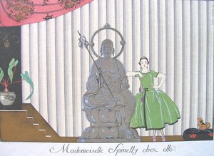 Mademoiselle Spinelly Chez Elle — Georges Barbier