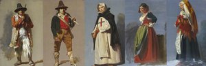 Five Studies Of Italian Figures — Thomas Stuart Smith