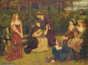 Fiammetta Singing — Marie Spartali Stillman