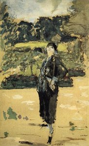 Black Dress — Jean-édouard Vuillard, Post-impressionism