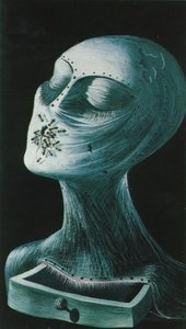Rostro Antiguo. Dibujo para la cubierta del catálogo de la Exposición de Dalí en la Galería Alex Reid y Lefevre en Londres, 1936