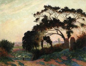 Hilly Landscape At Guerande — Ferdinand Du Puigaudeau