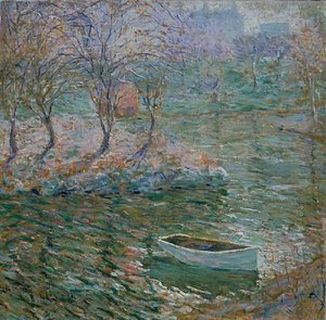 Boat In Central Park — Ernest Lawson