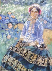 Woman In Blue Dress — Victor Borisov Mtov