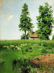 Hut On The Meadow — Isaak Ilyich Levitan, Realism