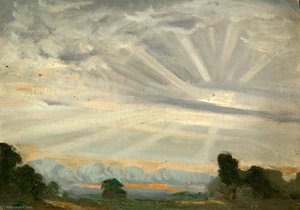Sun Through Clouds — Sidney Herbert Sime