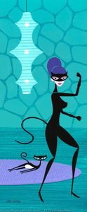 Kit Kat Dancer Practicing -2 — Josh Agle (shag)