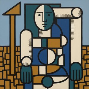 The Silent Totem: A Study In Geometric Permanence — Marc Duvallier, Surrealist Movement