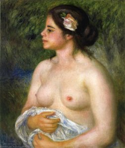 Gabrielle With A Rose (also Known As The Sicilian Woman) — Pierre-auguste Renoir