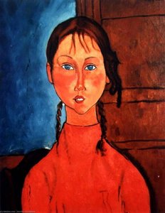 Untitled (9455) — Amedeo Clemente Modigliani, Expressionist Portraiture