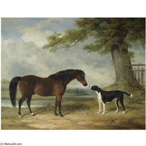 A Pony With A Dog — William Barraud