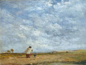 A Windy Day — David Cox The Elder