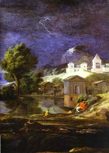 Landscape With Pyram And Thisbe. Detail — Nicolas Poussin