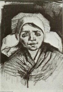 Peasant Woman, Head (9) — Vincent Willem Van Gogh, Post-impressionism