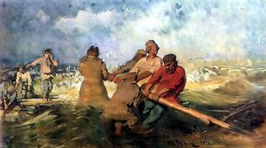 Storm On The Volga — Ilya Yefimovich Repin