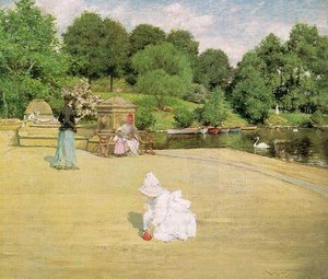 Early Morning Stroll — William Merritt Chase
