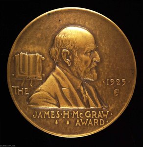 James H. Mcgraw Award For Advancement Of The Electrical Industry (obverse) — Anthony De Francisci