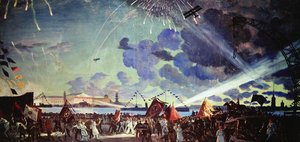 Night Celebration On The Neva — Boris Mikhailovich Kustodiev