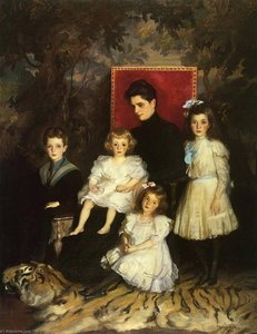 Mrs. Horatio Nelson Slater And Her Children — Edmund Charles Tarbell