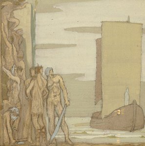 The Landing Of St Patrick In Ireland — Frederick Cayley Robinson