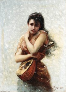 The Mandolin Player — Edouard Bisson