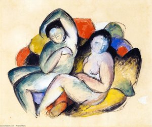 Two Female Nudes — Franz Marc