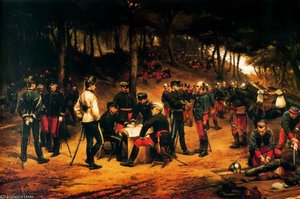 Military Encampment — Josep Cusachs I, Romanticism