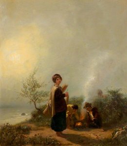 The Mist Children Round a Fire
