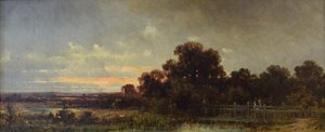 Sunset Near Munich — Anton Ebert
