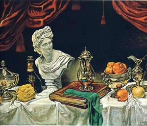 Stillleben Mit Silberware — Giorgio De Chirico