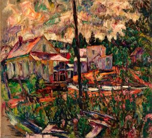 Houses In The Woods — Abraham A Manievich