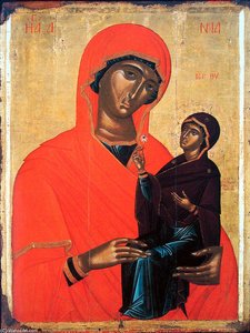 Saint Anne With The Virgin — Angelos Akotantos, Byzantine