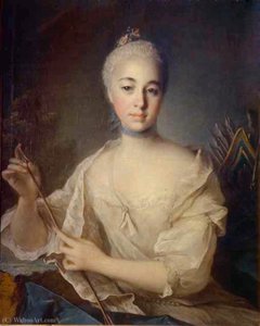 Portrait Of Anna Stroganova — Jean Louis Tocqué
