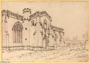 View Of St. Mary's Church At Taunton — Henry Edridge